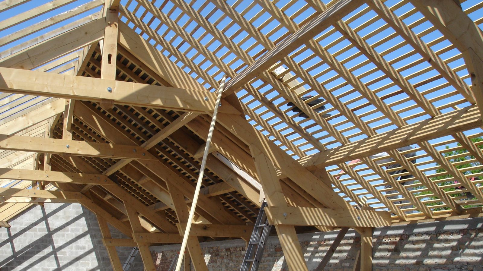 Nos prestations de construction de charpente de toiture